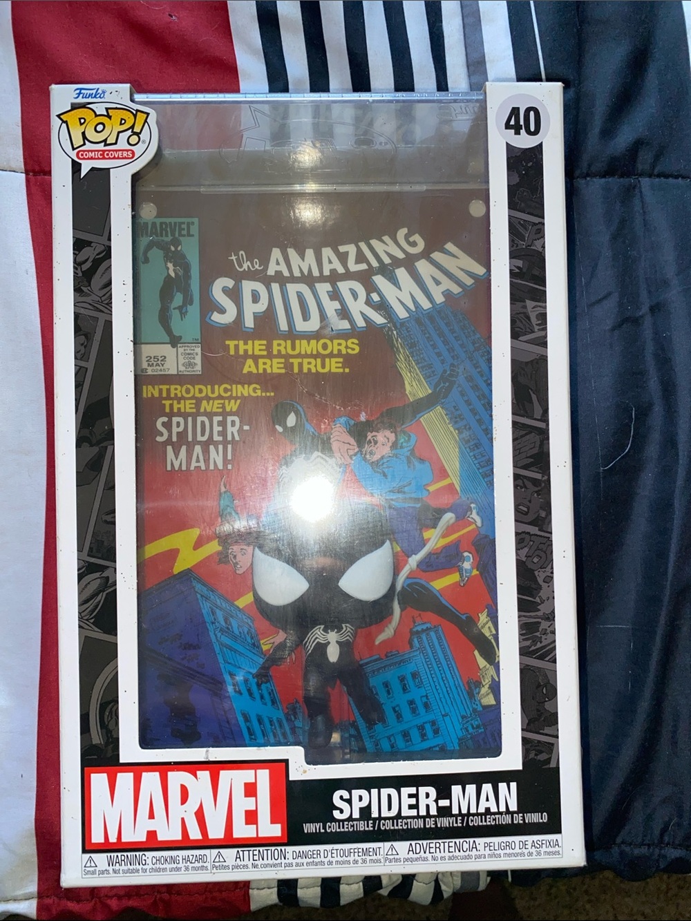 Funko Spider-Man Comic Cover Pop! Figure - Red, Black & Blue